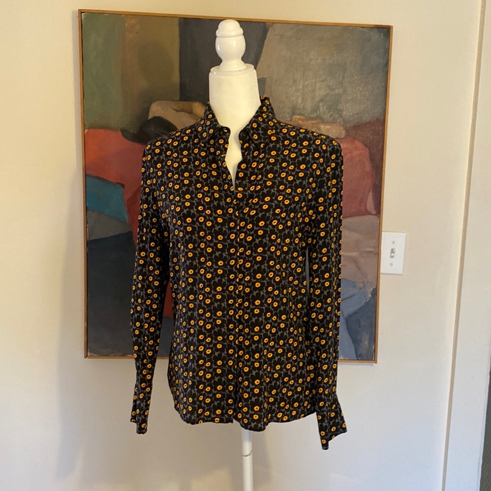 Marimekko Mini Unikko Print. Silk. Size 36 Euro, 6 US. EUC.